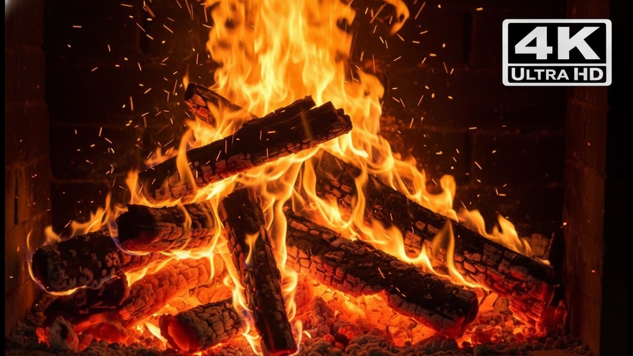 Drift Away: Smooth Jazz Saxophone & Fireplace 4K 🎷 Deep Sleep