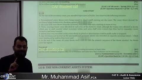 CAF 08 | AUDIT | LECTURE # 103 b |BY SIR ASIF | SEPTEMBER 2024 ATTEMPT