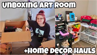 home decor hauls + setting up art studio