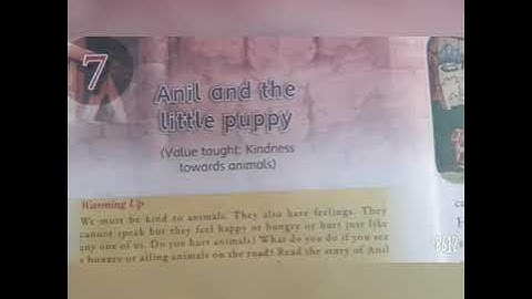 Ecps class 1 moral science chapter 7 Anil and the little puppy part 3