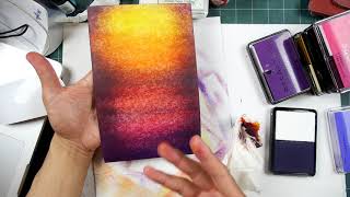 Stampscapes 101: Video 542.  HYBRID inks on STAPLES card stock!