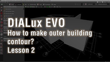 DIALux EVO basics. Lesson 2. How to make an outer building contour?