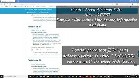 Pertemuan 11 Teknologi Web Service UBSI