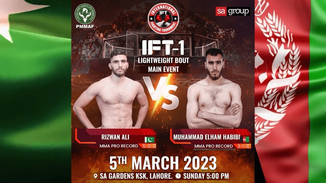 Alia Rizwan Rizwan Ali VS Muhammad Elham Habibi -Main Event International Fighting ...