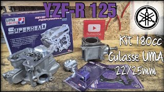 Vlog yamaha R125 kite 180cc UMA. Je me suis arraché les cheveux... 😅