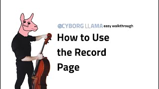 How to Use the Record Page