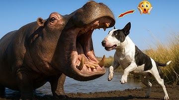 Heroic Rescue Team Saves Innocent Dog from GIANT Hippo Attack