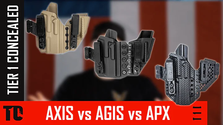 Tier 1 Concealed Flexible Appendix Carry Holsters - WITH a Spare Magazine Carrier