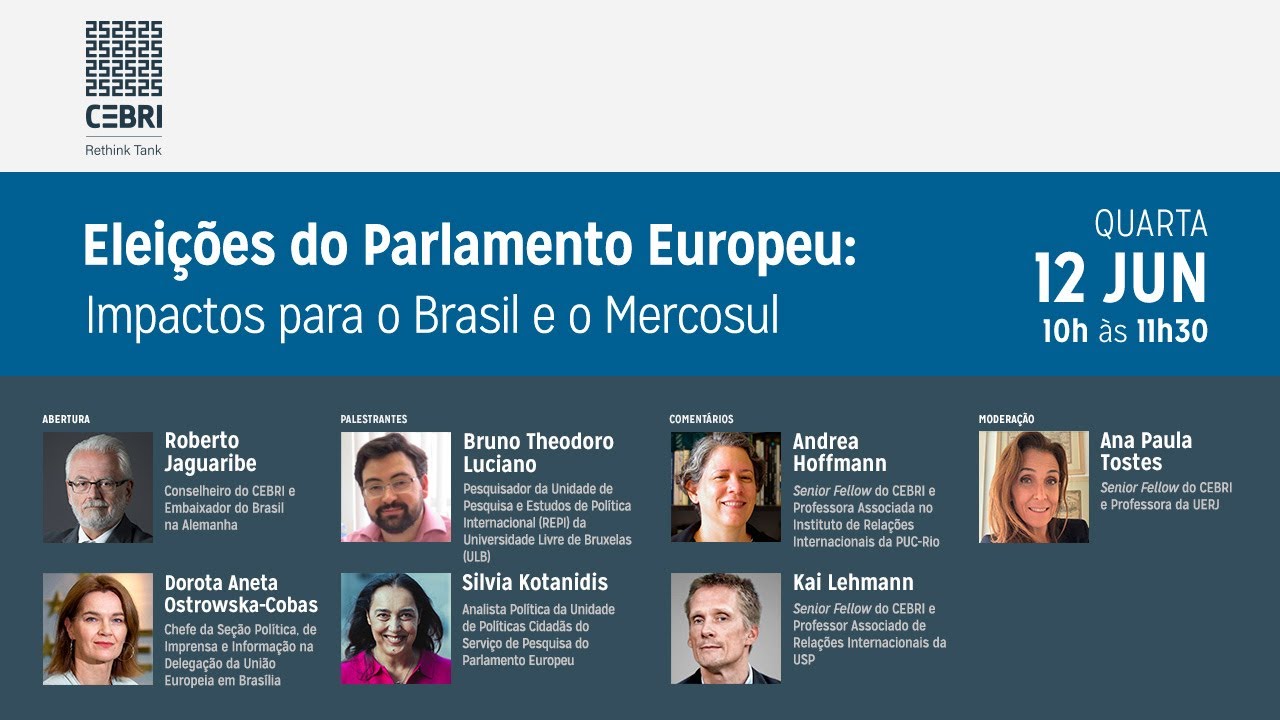 CEBRI | The European Parliament Elections: Impacts to Brazil and Mercosul, image size:1280x720
