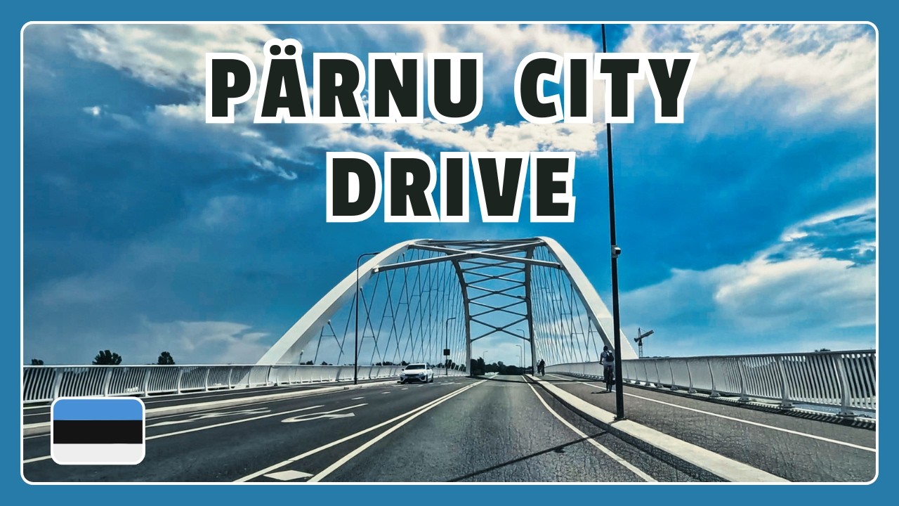 Поездка на машине в Пярну, Эстония - Живописная прогулка по прибрежному городу 2025 🚗 🇪🇪
