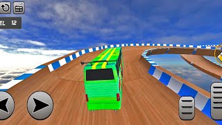 Indonesia Bus Uphill Simulator Stunt | Mega Ramp Game | Game Khelne Wala #3 | Bus Game screenshot 5