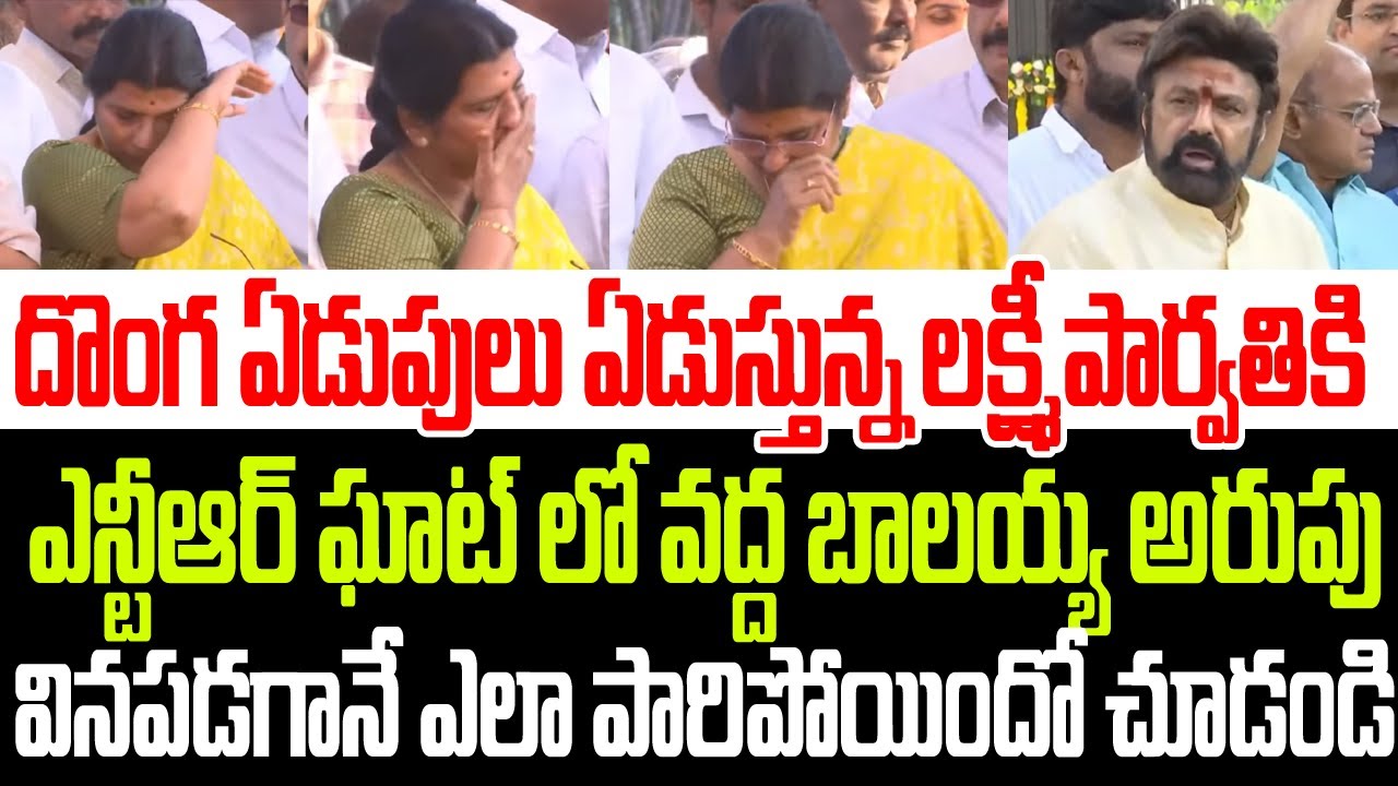 తోసేయండి దాన్ని ..బాలయ్య అరుపు వినగానే లక్ష్మీపార్వతి ఎలా పారిపోయిందో చూడండి I Lakshmi Parvathi