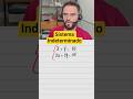 Sistema possível e indeterminado #matematica #concursos