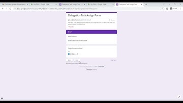 DELEGATION GOOGLE FORM FILLING VIDEO