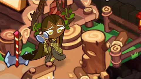 millennial tree cookie does NOT like cutting wood 😭🌳