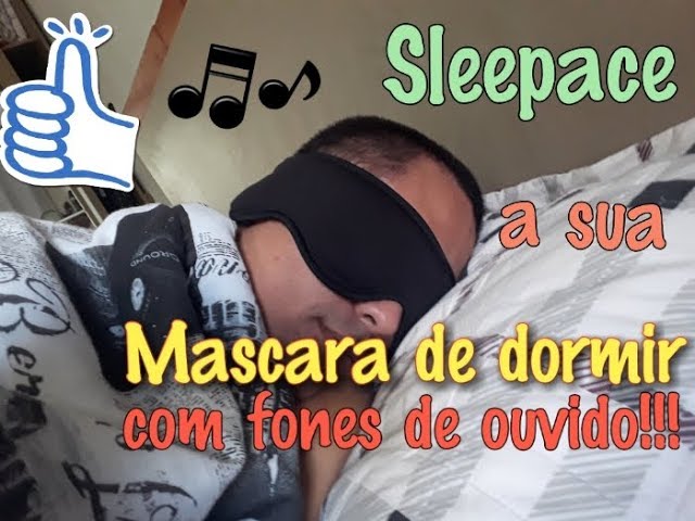 Máscara de Dormir com Fone de Ouvido Bluetooth