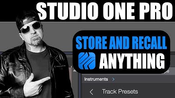 The BEST way to save and restore track settings in Studio One Pro, PreSonus