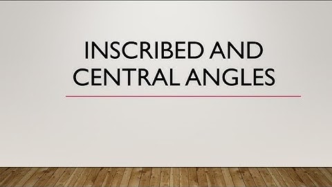 Inscribed angle theorem proof