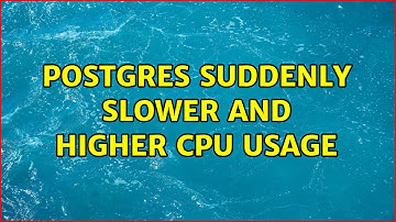 Postgres suddenly slower and higher CPU usage