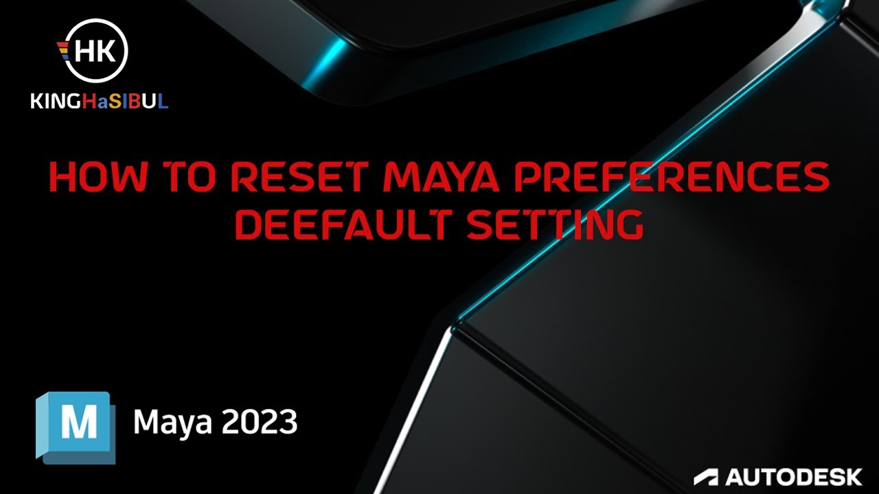 How to Reset Maya Preferences Default Setting YouTube