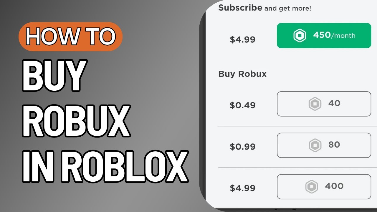 Buy more robux - Roblox