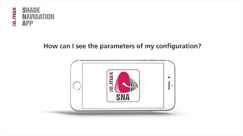 Shade Navigation App – How can I see the parameters of my configuration?