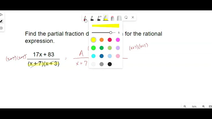 Partial Fraction Decomposition Example 1