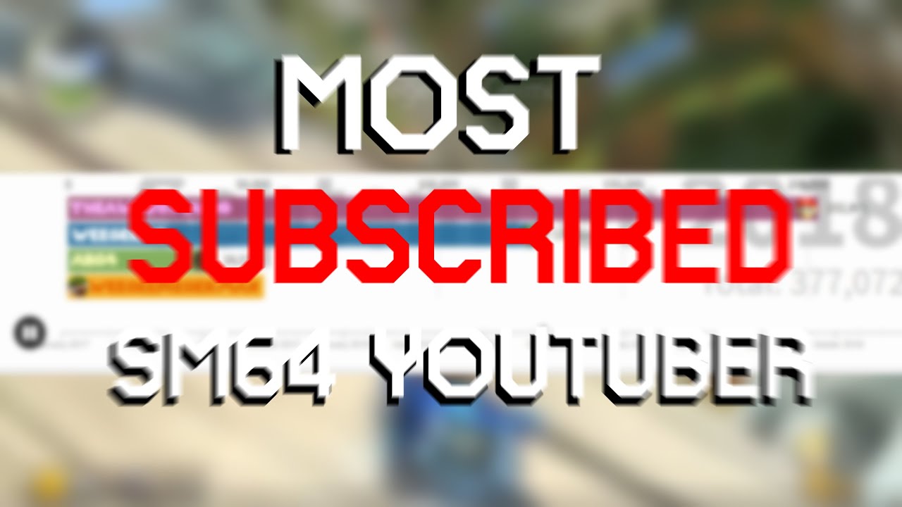 Most Subscribed SM64 YouTuber  ( 2017- 2020 )