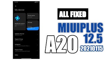 NEW UPDATE MIUIPLUS v12 20.5.16 All Fixed On Galaxy A20 Android Q