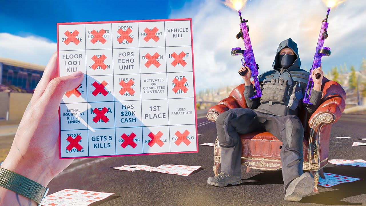 A Very Enjoyable Game Of WARZONE BINGO