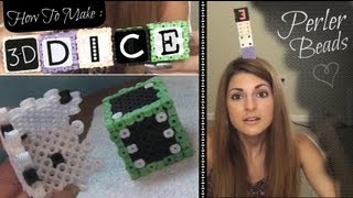 DIY 3D PERLER BEAD DICE - How To | SoCraftastic Guide