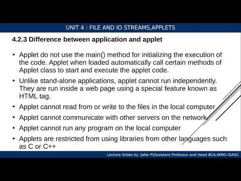 Java Programming - Applet