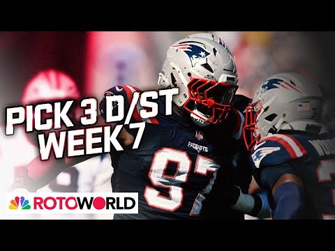 Patriots, Chiefs, Colts top Defense (D/ST) Start 'Em/Sit 'Em for Week 7 | Rotoworld | NFL on NBC
