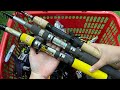 Video 921: Cần rút mini Daiwa 2m4 cứng 30 - Lô máy câu bãi thanh lí giá tốt - Máy ngang, máy đứng 