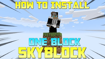 HOW TO INSTALL MINECRAFT SKYBLOCK ONEBLOCK! Minecraft Java 1.16