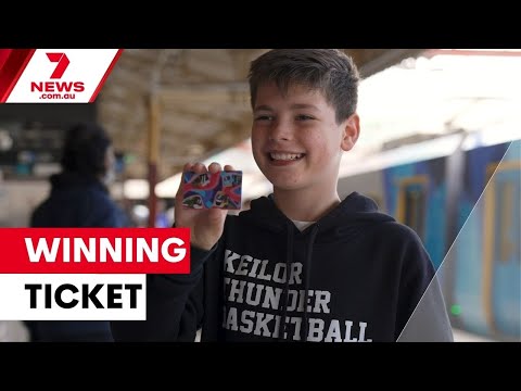The 11-year-old boy being dubbed Melbourne’s "Myki-angelo" | 7NEWS