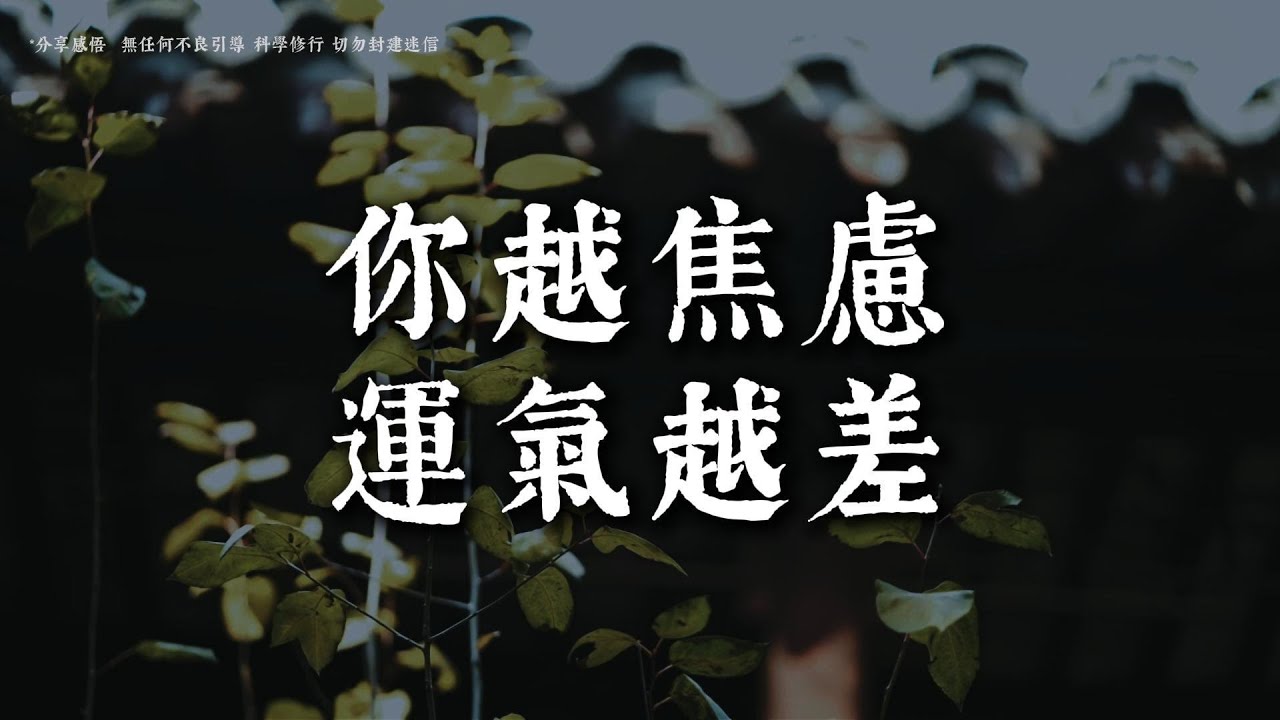 真正的好運，是你不再和自己對抗的那一刻丨