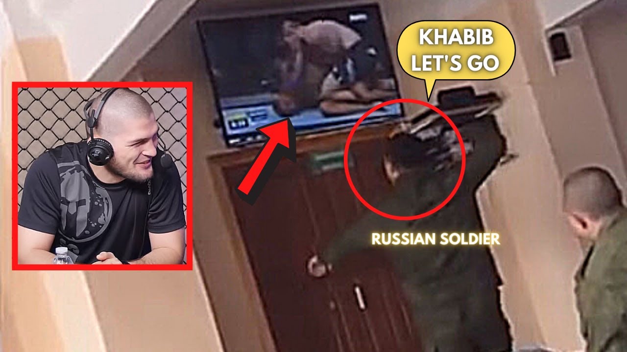 Rare Video Of Russian Army Watching Khabib Nurmagomedov Fight | Funny