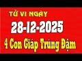 LỊCH NGÀY TỐT XẤU Ngày 28-12-2025 Dương Lịch 4 Con Giáp Trúng Đậm | Tử V...