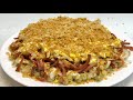 Салат &quot;Гнездо&quot;. Сытный и вкусный салат с колбасой / Salad with sausage. Eng sub