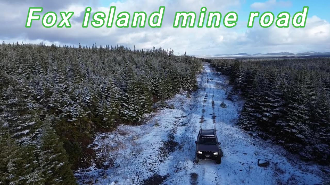 Exploring back woods roads in Fox island river, Newfoundland
