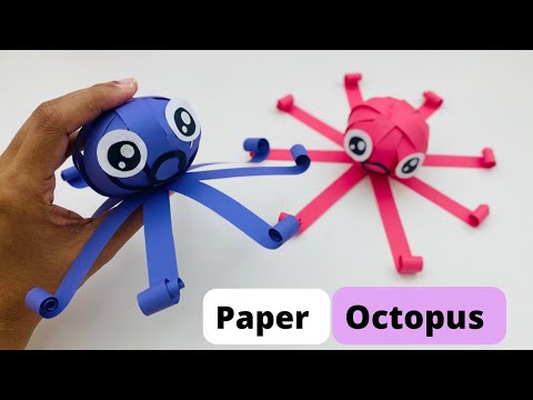 Moving Paper Octopus | Easy Paper Toys | How To Make Paper Octopus ?