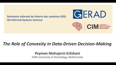 The Role of Convexity in Data-Driven Decision-Making, Peyman Mohajerin Esfahani
