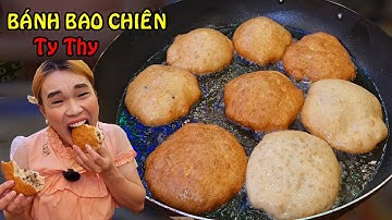 Đây là món bánh nuôi sống Ty Thy lúc nhỏ - Ty Thy Vlog gỏi đu đủ bánh bao chiên