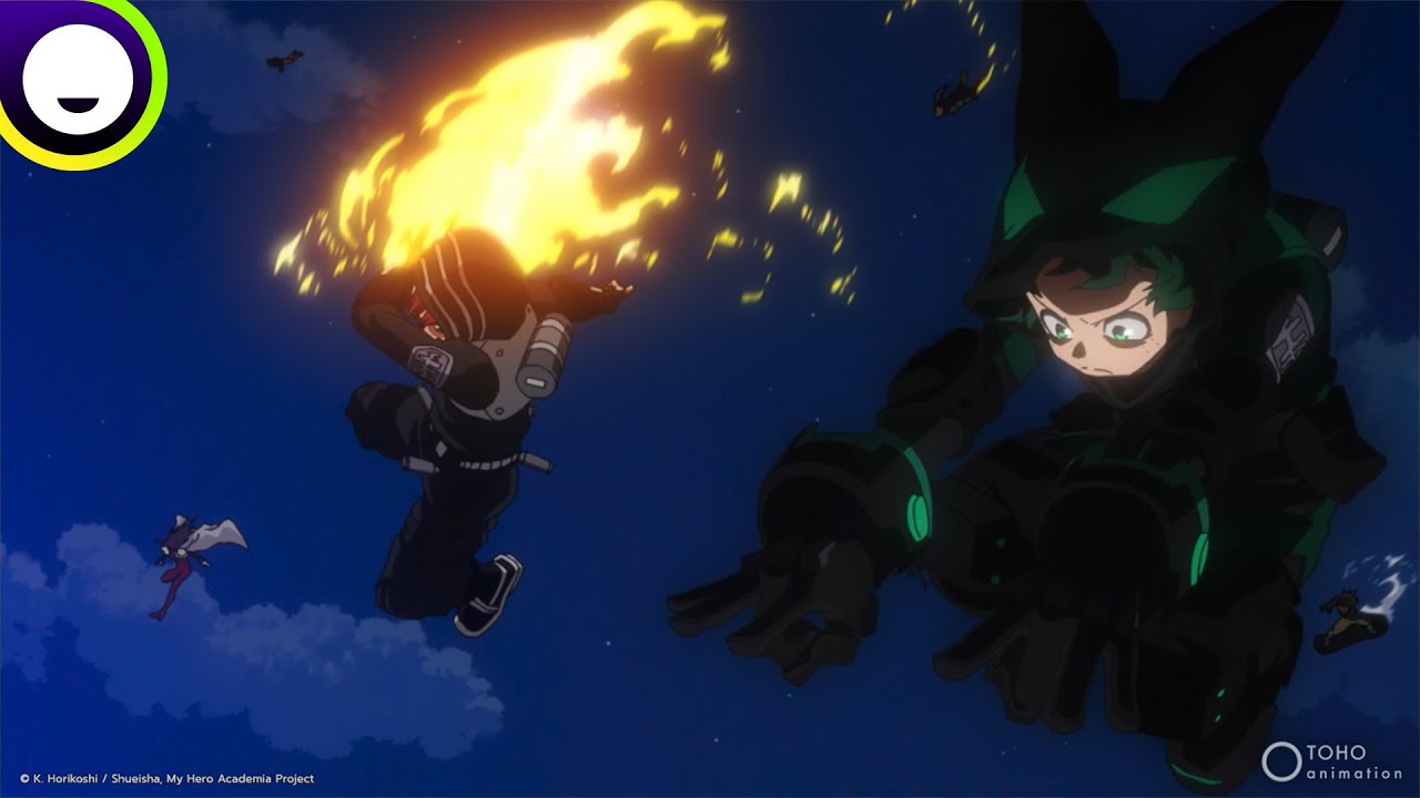 Deku persegue Rody  My Hero Academia: Missão Mundial de Heróis (Dublado) 