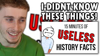 Reacting to 15 Minutes of History Facts You'll Never Need to Know