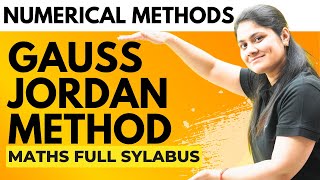 Introduction to Gauss Jordan Method|Numerical Methods|BCA|B.TECH|Dream Maths