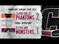 Cleveland Monsters Highlights 01.18.23 Loss to Phantoms