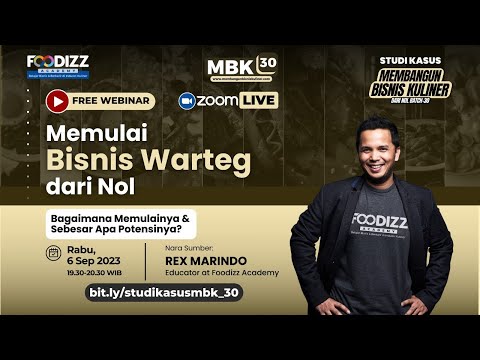 🔴[ LIVE ] STUDI KASUS: Mulai Bisnis Warteg dari Nol, Bagaimana Memulainya & Sebesar Apa Potensinya?