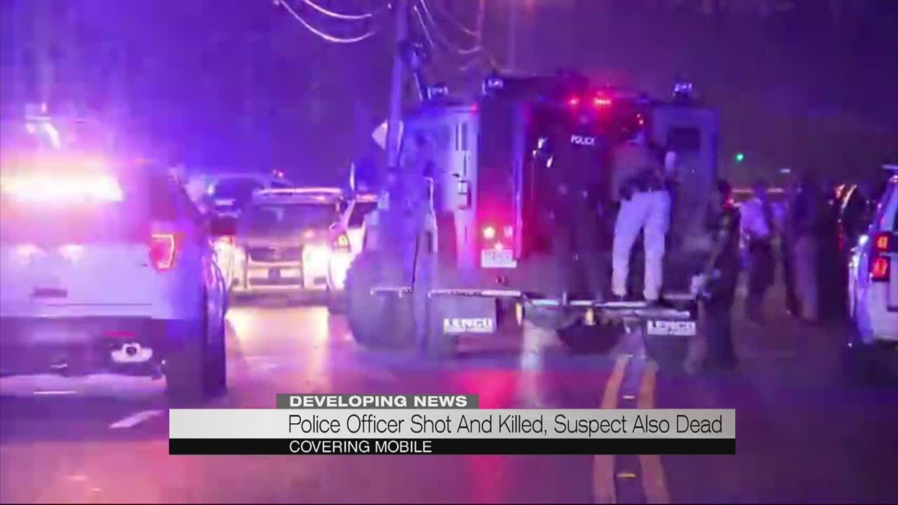 Mobile Police Officer shot, killed - YouTube